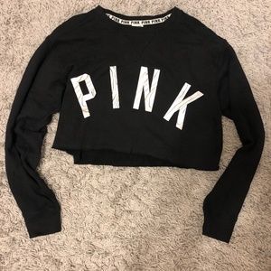 Victoria Secret Pink Cropped Sweater